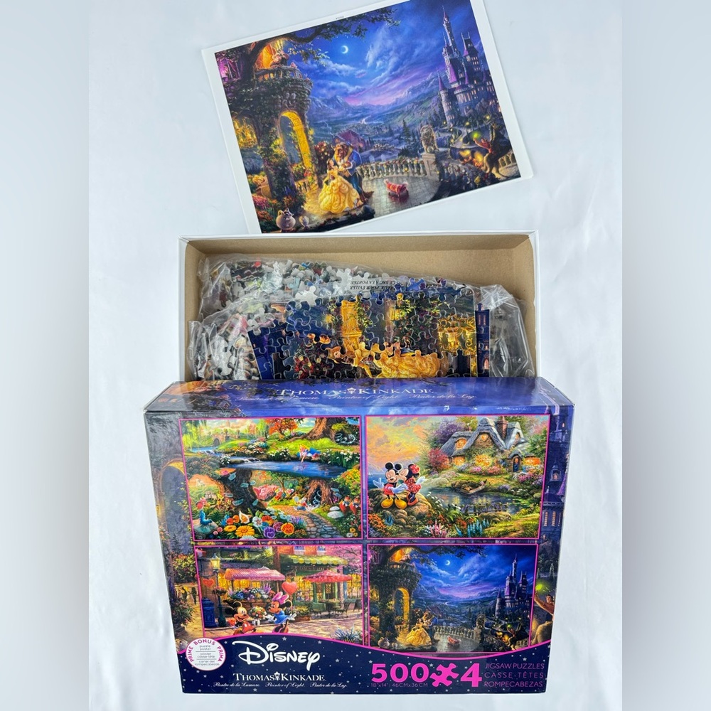 Disney x Thomas Kinkade 4 500 Piece Puzzles